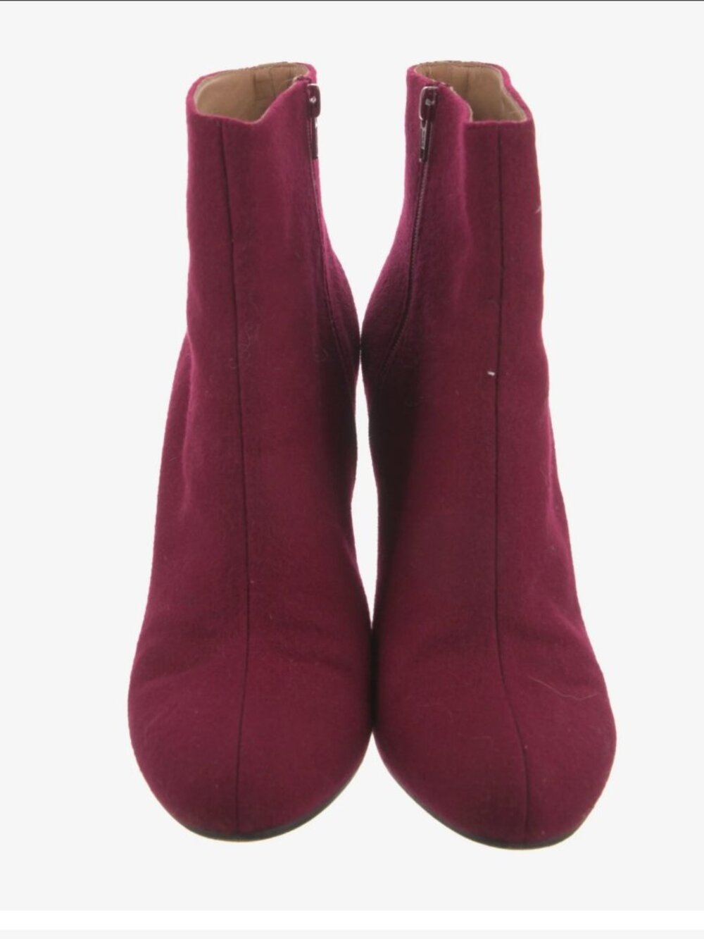 Maison Martin Margiela 22 Red Wool Ankle Boots IT 38 US 8 Box & Dust Bags